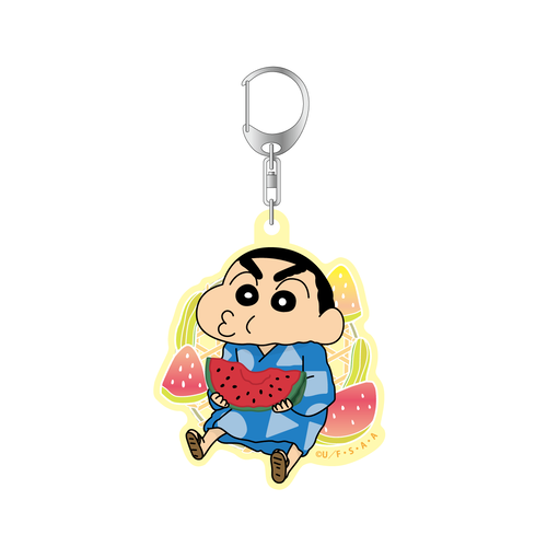 クレヨンしんちゃん アクリルキーホルダー 風に吹かれて夕涼み
